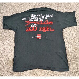 Vintage 90s Winston Cup Racing Graphic T-Shirt Mens XL Black Single Stitch USA